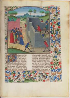 "Arthur construisant des églises", f. 133r.
